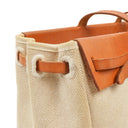 Hermes Herbag Cabas Canvas Vache Hunter MM 2 In 1 Bag