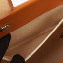 Hermes Herbag Cabas Canvas Vache Hunter MM 2 In 1 Bag