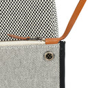 Hermès Herbag Horseshoe Stamp (HSS) Zip PM In Bleu Indigo Vache Hunter And Criss Viking Toile With Palladium Hardware