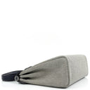 Hermès Herbag Horseshoe Stamp (HSS) Zip PM In Bleu Indigo Vache Hunter And Criss Viking Toile With Palladium Hardware