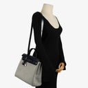 Hermès Herbag Horseshoe Stamp (HSS) Zip PM In Bleu Indigo Vache Hunter And Criss Viking Toile With Palladium Hardware