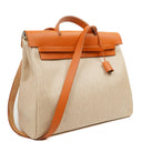 Hermes Herbag Natural Toile Vache Hunter MM 2 In 1 Bag, 1999