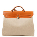 Hermes Herbag Natural Toile Vache Hunter MM 2 In 1 Bag, 1999
