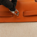Hermes Herbag Natural Toile Vache Hunter MM 2 In 1 Bag, 1999