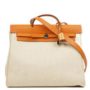 Hermes Herbag Natural Toile Vache Hunter MM 2 In 1 Bag, 1999
