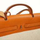 Hermes Herbag Natural Toile Vache Hunter MM 2 In 1 Bag, 1999