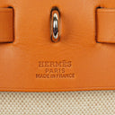 Hermes Herbag Natural Toile Vache Hunter MM 2 In 1 Bag, 1999