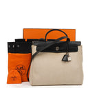 Hermes Herbag Natural Toile Vache Hunter MM 2 In 1 Bag