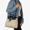 Hermes Herbag Natural Toile Vache Hunter MM 2 In 1 Bag