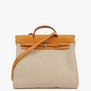 Hermes Herbag Natural Toile Vache Hunter MM 2 In 1 Bag
