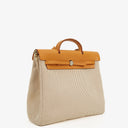 Hermes Herbag Natural Toile Vache Hunter MM 2 In 1 Bag