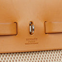 Hermes Herbag Natural Toile Vache Hunter MM 2 In 1 Bag