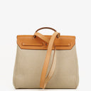 Hermes Herbag Natural Toile Vache Hunter MM 2 In 1 Bag