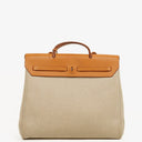 Hermes Herbag Natural Toile Vache Hunter MM 2 In 1 Bag