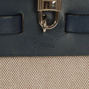 Hermes Herbag Navy Toile Vache Hunter PM 2 Way Bag