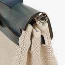 Hermes Herbag Navy Toile Vache Hunter PM 2 Way Bag