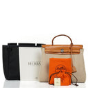 Hermes Herbag PM Vache Hunter Criss Viking 30 Ecru Beige Naturel 2 Way Bag, 2003