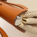 Hermes Herbag PM Vache Hunter Criss Viking 30 Ecru Beige Naturel 2 Way Bag Palladium Hardware