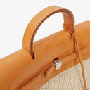 Hermes Herbag PM Vache Hunter Criss Viking Ecru Beige Naturel 2 Way Backpack