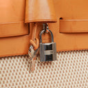 Hermes Herbag PM Vache Hunter Criss Viking Ecru Beige Naturel 2 Way Backpack