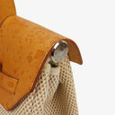 Hermes Herbag PM Vache Hunter Criss Viking Ecru Beige Naturel 2 Way Backpack With Palladium Hardware