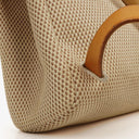 Hermes Herbag PM Vache Hunter Criss Viking Ecru Beige Naturel 2 Way Backpack With Palladium Hardware