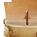 Hermes Herbag PM Vache Hunter Criss Viking Ecru Beige Naturel 2 Way Backpack With Palladium Hardware