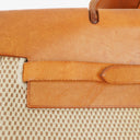 Hermes Herbag PM Vache Hunter Criss Viking Ecru Beige Naturel 2 Way Backpack With Palladium Hardware