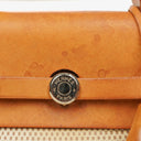 Hermes Herbag PM Vache Hunter Criss Viking Ecru Beige Naturel 2 Way Backpack With Palladium Hardware