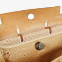 Hermes Herbag PM Vache Hunter Criss Viking Ecru Beige Naturel 2 Way Backpack With Palladium Hardware
