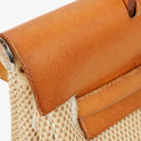 Hermes Herbag PM Vache Hunter Criss Viking Ecru Beige Naturel 2 Way Backpack With Palladium Hardware