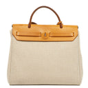 Hermes Herbag PM Vache Hunter Criss Viking Ecru Beige Naturel With Palladium Hardware, 2003