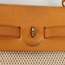 Hermes Herbag PM Vache Hunter Criss Viking Ecru Beige Naturel With Palladium Hardware, 2003