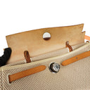 Hermes Herbag PM Vache Hunter Criss Viking Ecru Beige Naturel With Palladium Hardware, 2003