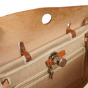 Hermes Herbag PM Vache Hunter Toile Canvas 30 Ecru Beige Naturel 2 Way Bag Palladium Hardware, 2000