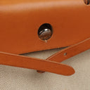 Hermes Herbag PM Vache Hunter Toile Canvas 30 Ecru Beige Naturel 2 Way Bag Palladium Hardware, 2002
