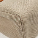 Hermes Herbag PM Vache Hunter Toile Canvas 30 Ecru Beige Naturel 2 Way Bag Palladium Hardware, 2002