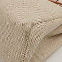 Hermes Herbag PM Vache Hunter Toile Canvas 30 Ecru Beige Naturel 2 Way Bag Palladium Hardware, 2002