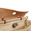 Hermes Herbag PM Vache Hunter Toile Canvas 30 Ecru Beige Naturel 2 Way Bag Palladium Hardware, 2002