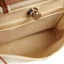Hermes Herbag PM Vache Hunter Toile Canvas 30 Ecru Beige Naturel 2 Way Bag Palladium Hardware, 2002