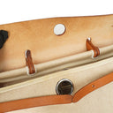 Hermes Herbag PM Vache Hunter Toile Canvas 30 Ecru Beige Naturel 2 Way Bag Palladium Hardware, 2002