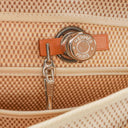 Hermes Herbag PM Vache Hunter Criss Viking 30 Ecru Beige Naturel 2 Way Bag Palladium Hardware