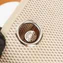 Hermes Herbag PM Vache Hunter Criss Viking 30 Ecru Beige Naturel 2 Way Bag Palladium Hardware