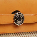 Hermes Herbag PM Vache Hunter Criss Viking 30 Ecru Beige Naturel 2 Way Bag Palladium Hardware