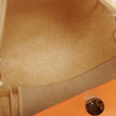 Hermes Herbag PM Vache Hunter Toile Canvas 30 Ecru Beige Naturel 2 Way Bag Palladium Hardware