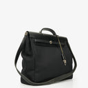 Hermes Herbag Toile Vache Hunter Black MM 2 In 1 Bag