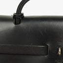 Hermes Herbag Toile Vache Hunter Black MM 2 In 1 Bag