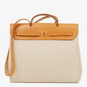 Hermes Herbag MM Vache Hunter Criss Viking Ecru Beige Naturel With Palladium Hardware, 2003