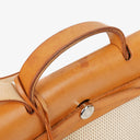 Hermes Herbag MM Vache Hunter Criss Viking Ecru Beige Naturel With Palladium Hardware, 2003