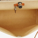 Hermes Herbag MM Vache Hunter Criss Viking Ecru Beige Naturel With Palladium Hardware, 2003